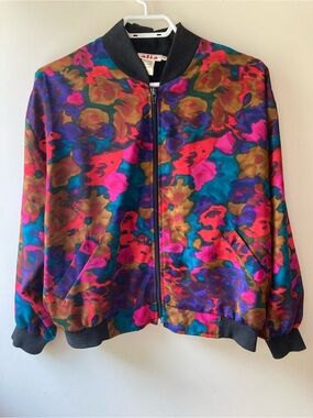 RARE VINTAGE Alia Bomber Multicolour Floral Jacket
